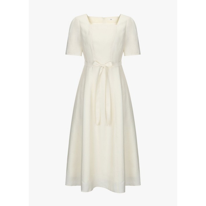 정품 잇미샤 여름 원피스 스퀘어넥 벨티드 NOITP5YOP860 데일리룩