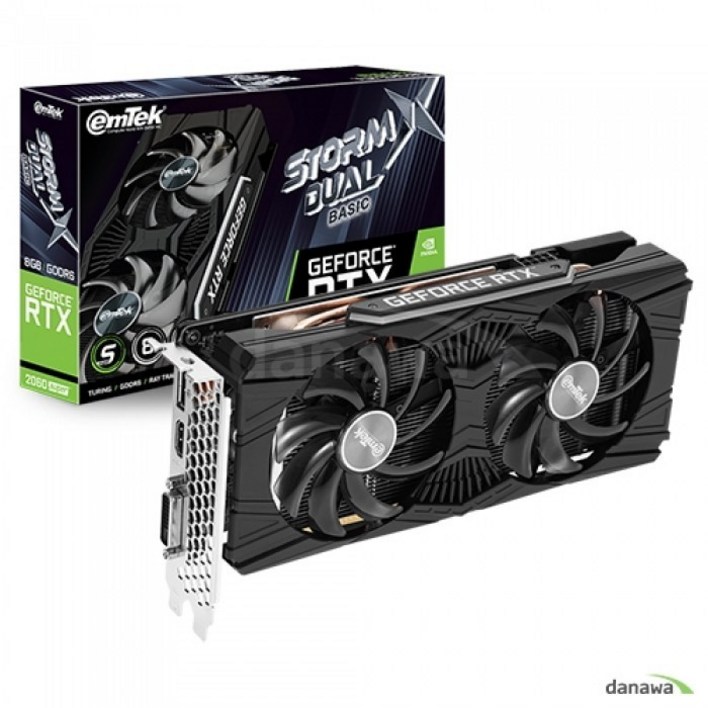 이엠텍 RTX2060 SUPER STORM X Dual D6 8GB 무상AS 24년, 단일상품 이엠텍 RTX2060 SUPER STORM X Dual D6 8GB 무상AS 24년, 단일상품