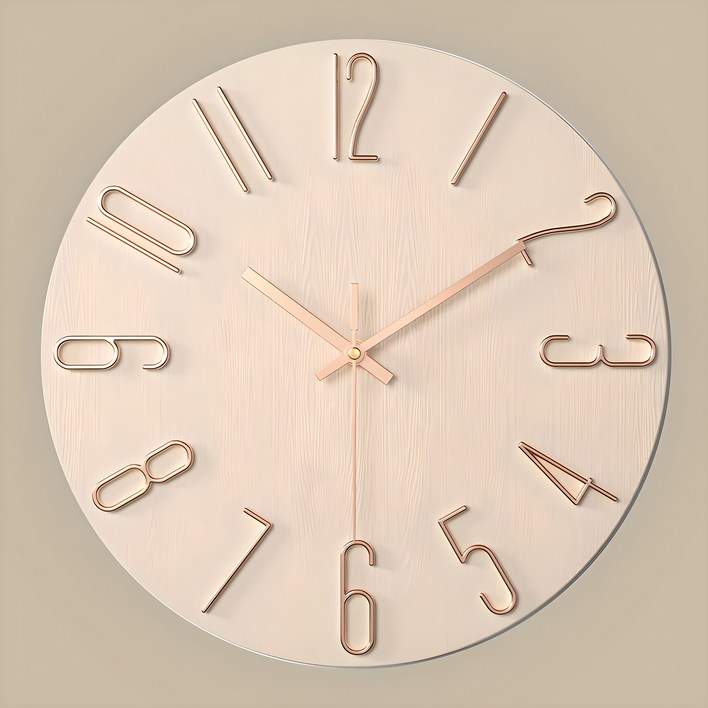 루아즈 인테리어 무소음 원형 모던 벽시계