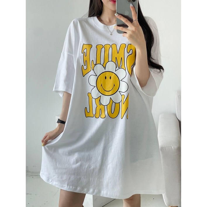 빅마인드 스마일꽃미니원피스 박스티