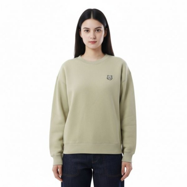 공식정품 메종 키츠네 여성 맨투맨 티셔츠 선물 MAISON KITSUNE BOLD FOX HEAD PATCH COMFORT SWEATSHIRT MW00315KM0307P35