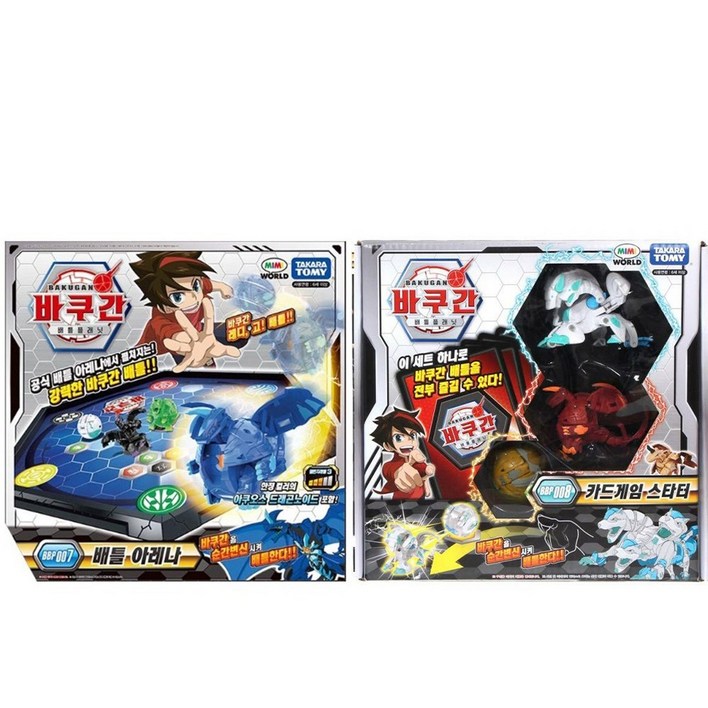 미미월드 바쿠간 BBP 007 배틀아레나 로봇장난감BBP 036 카드게임 스타터vol 2, 해당없음, 1개