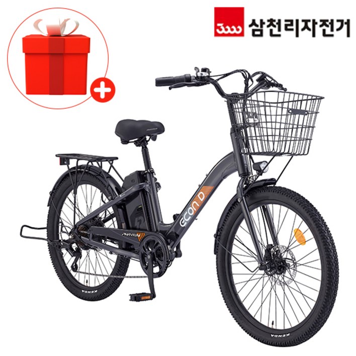 삼천리 2025 완조립 60.96cm(24인치) 팬텀 이콘 D 파스 스로틀 시티 전기 자전거