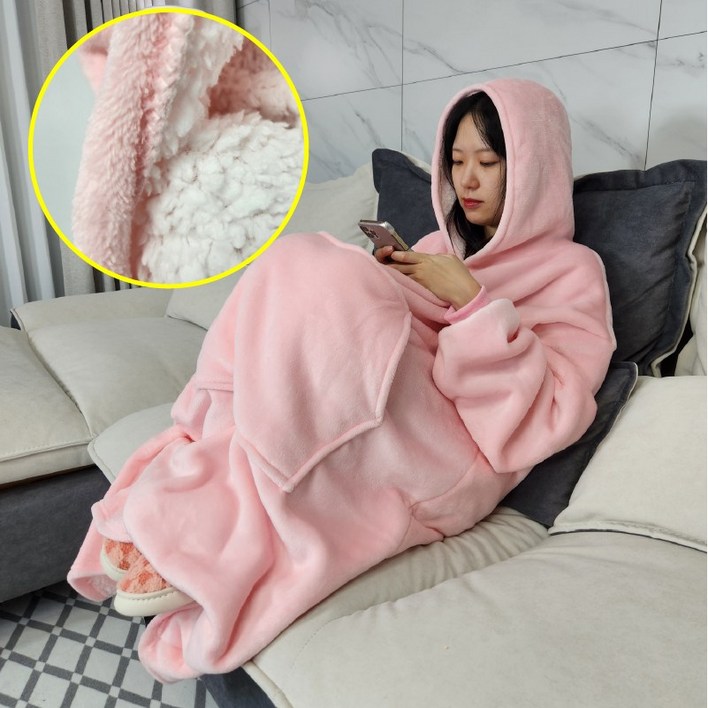 잭스터 150CM 빅사이즈 집순이 후드담요 잭스터 150CM 빅사이즈 집순이 후드담요