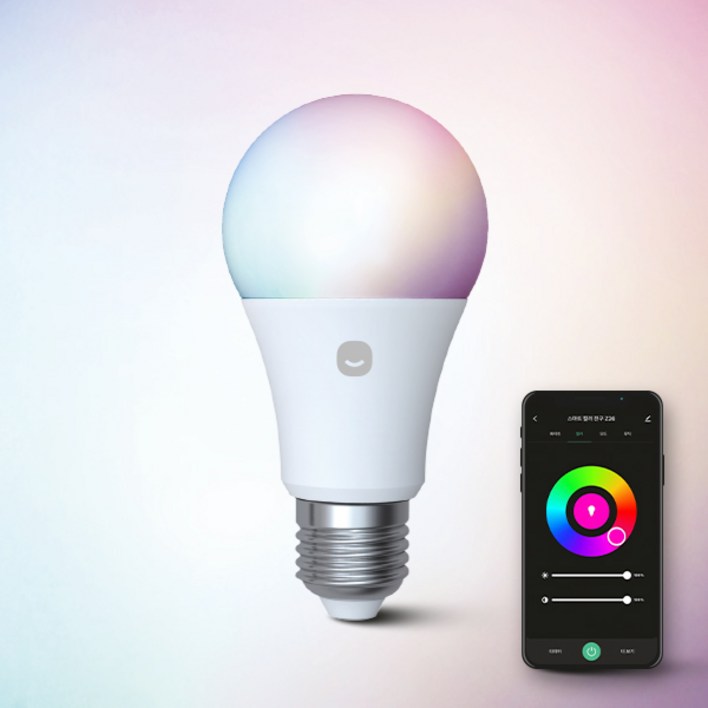 헤이홈 스마트 LED 전구 컬러 Z26 9W, 기타색, 1개