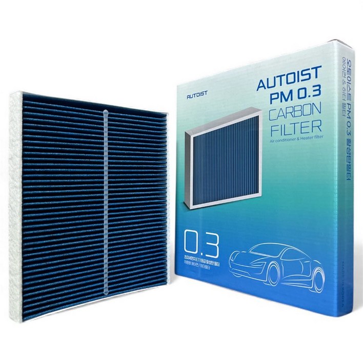 오토이스트 PM0.3 올뉴투싼 투싼TL 셀토스 더뉴셀토스 스토닉 스포티지QL 쏘울 쏘울EV 활성탄 에어컨필터