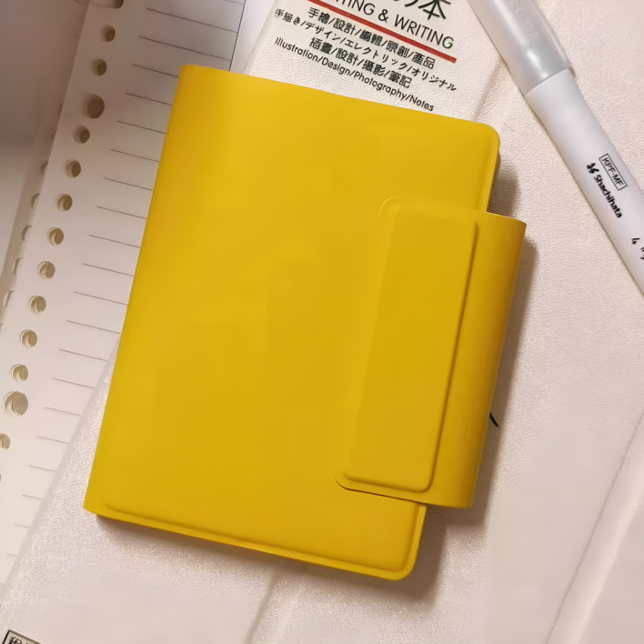 2026년 A7 미니 플래너 12월시작 초경량 다이어리 포켓 휴대용, 옐로우