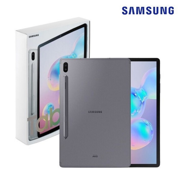 삼성전자 정품박스 S리퍼 갤럭시탭 S6 LTE+WiFi 128G SM-T865 그레 태블릿PC (구성품 : 정품박스 + 탭 + 정품S펜 + 충전기), Wi-Fi+Cellular, 128GB, 그레이