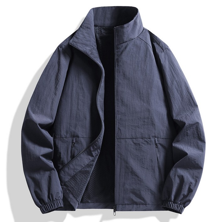 FATTYS 남성 봄가을 빅사이즈 바람막이 루즈핏 심플 데일리 자켓