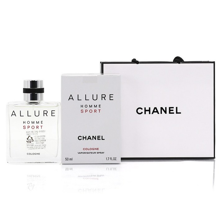 정식 한글라벨 백화점제품 샤넬 알뤼르 옴므 스포츠 코롱 오 드 뚜왈렛, 쇼핑백 동봉