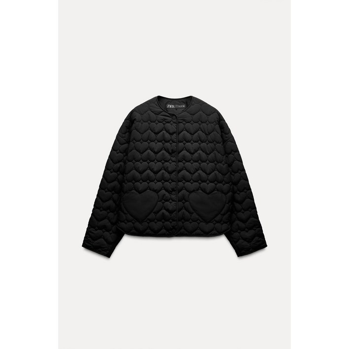여성 봄점퍼 ZARA 자라 하트 패딩 점퍼 3046/830 3046830