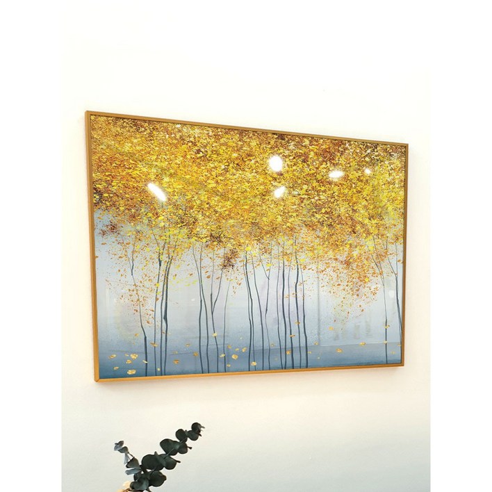 앙리아트 황금 빛 추상화 풍수에 좋은 개업 집들이 선물 카페 오피스텔 인테리어 액자