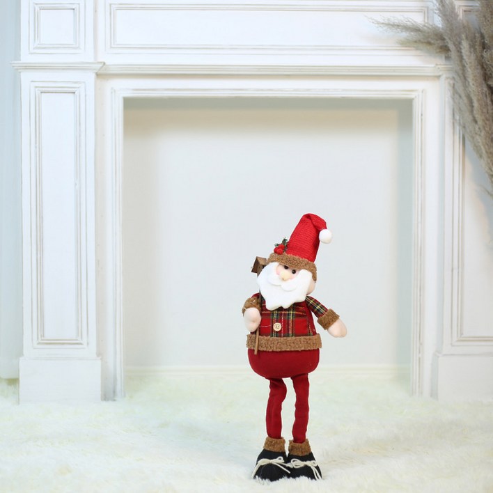 눈사람 산타 인형 3개세트 늘어나는 쇼핑몰 3개 1세트 세트B 크리스마스 조형물