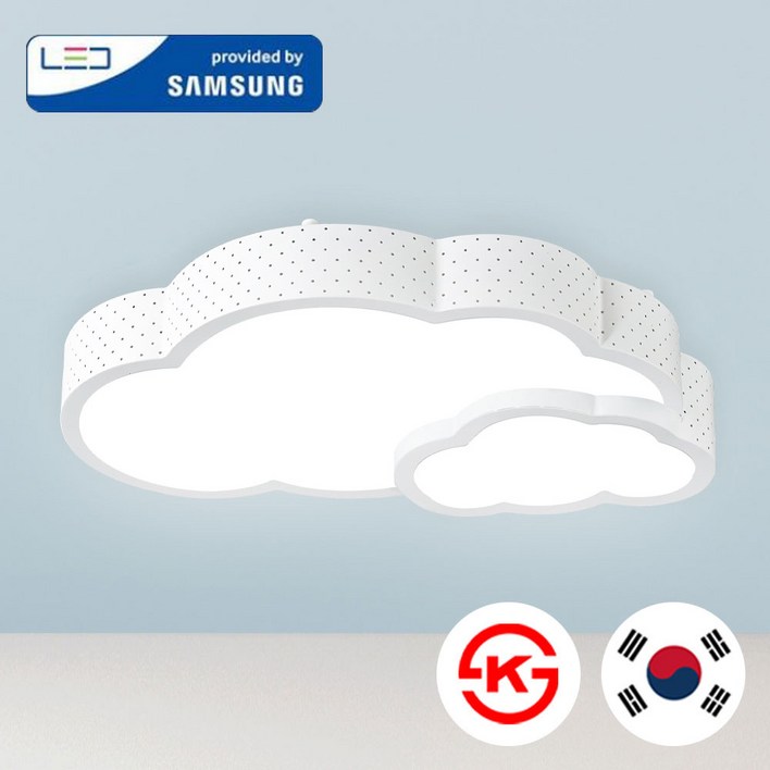 모든조명 LED 구름구름 50W 키즈방등, 화이트