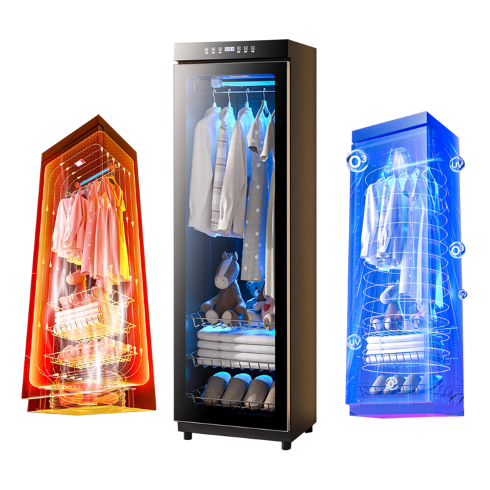 플렉스타 깔끔한 에어드레서 스타일러 스마트 옷냄새제거 옷드라이 의류관리기 건조 1인 프리미엄, 블랙Black