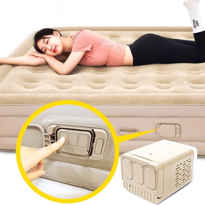 이고웰 4세대 자동펌프 내장형 높이40cm 휴대용 캠핑 에어매트 이고웰 4세대 자동펌프 내장형 높이40cm 휴대용 캠핑 에어매트