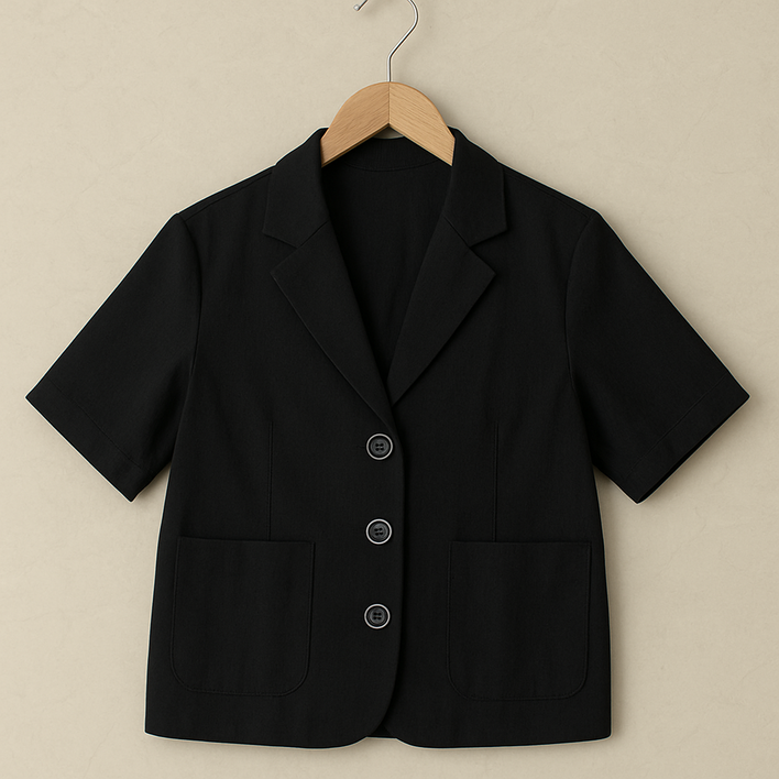 키토브 빅사이즈 반팔자켓 여성 캐주얼재킷 여름 린넨 오버핏 아우터