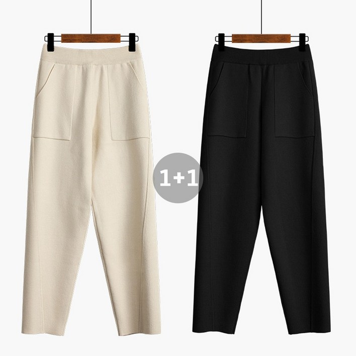 11허리 밴딩 조거 니트 팬츠 색상교차가능