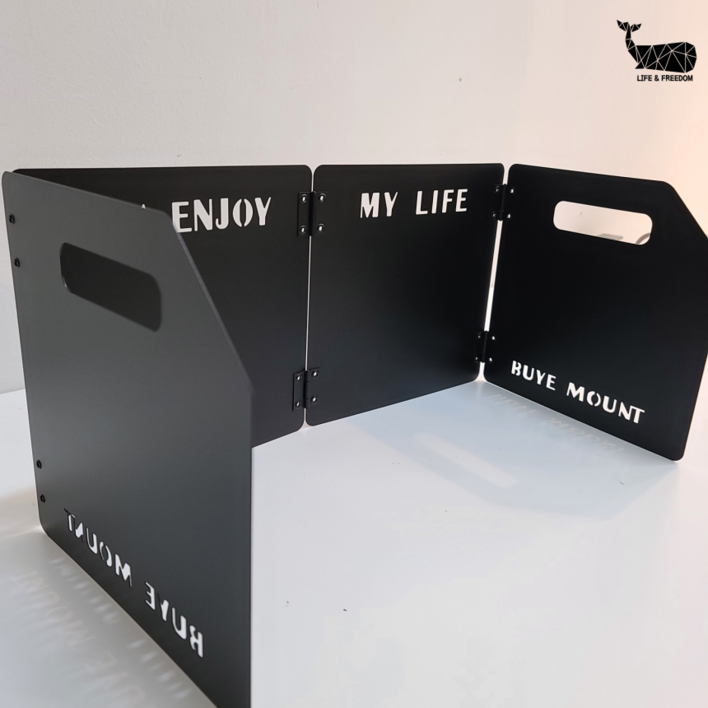 라이프앤프리덤 감성 캠핑 가스 버너 바람막이 가림막 구이바다 그리들 4단  전용파우치