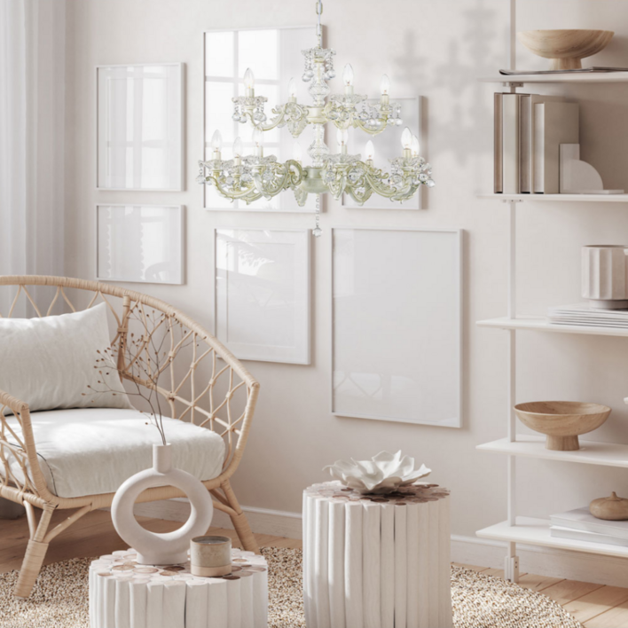 샹들리에조명 샹들리제 화이트 엔틱 식탁 샹들리에, .