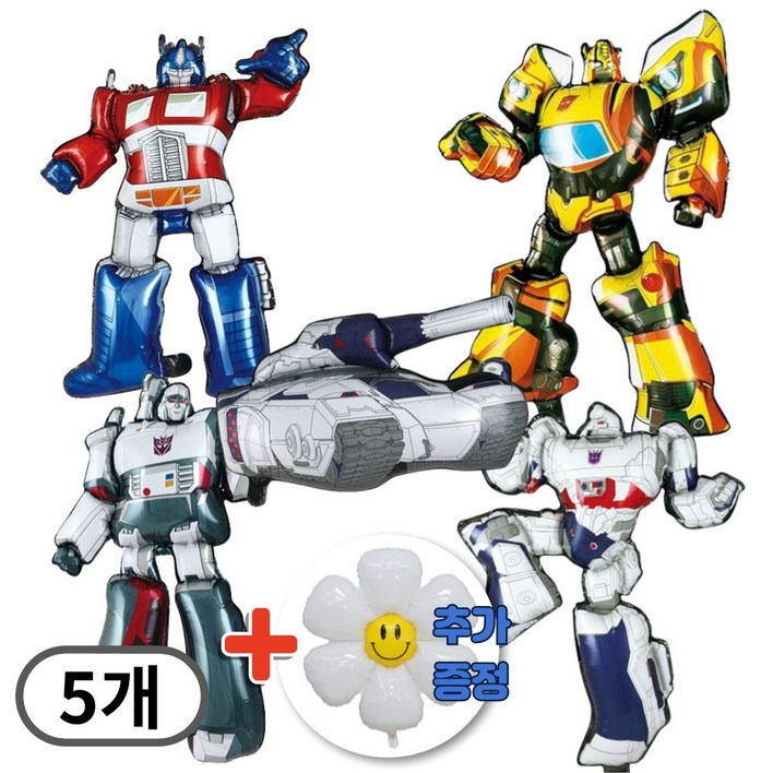 스마일파티 대형 로봇 로보트 풍선 5종 생일 파티 이벤트, 1세트