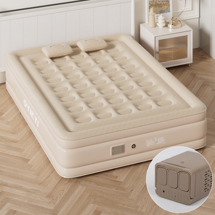 오이키 에어매트 캠핑 매트리스 에어펌프 내장 높이 25/40cm