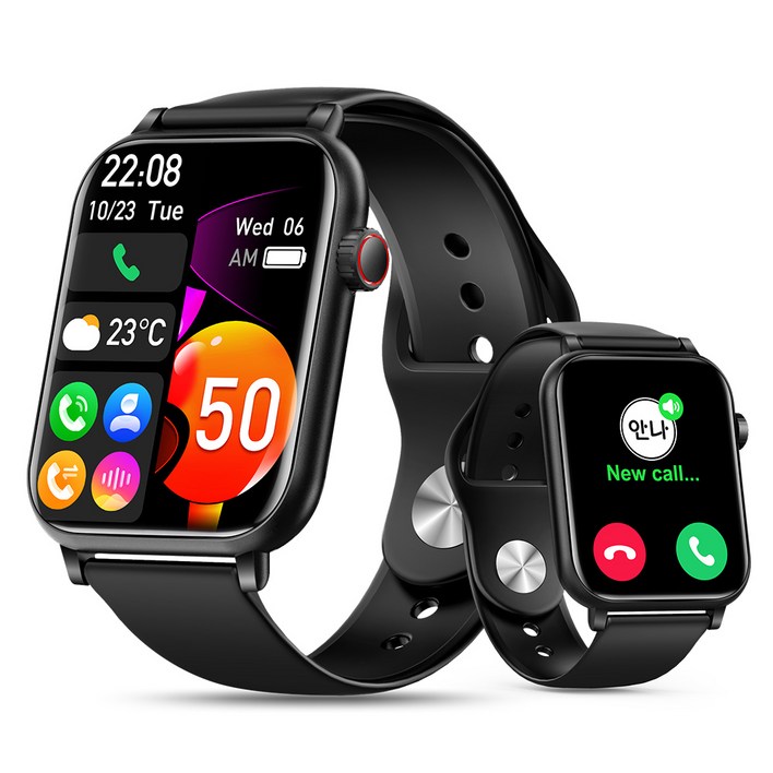 LifeSync 스마트워치 원격 촬영 통화가능 대화면 한글판, GPS 블루투스 스마트밴드