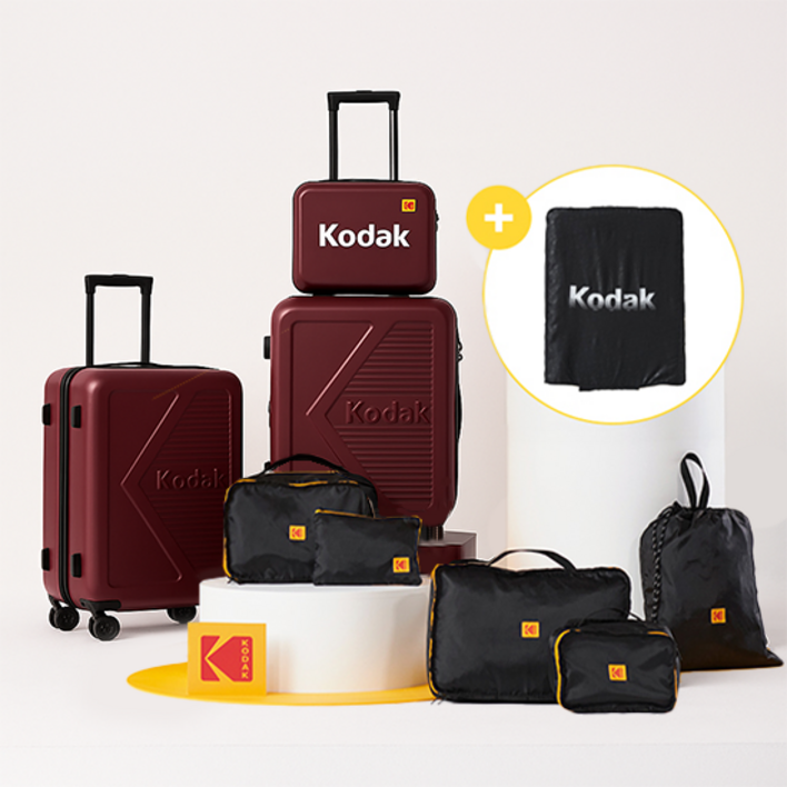코닥 고잉 캐리어 3종 풀세트 (26인치+20인치+미니캐리어+26인치 커버+베이직 파우치 5종)