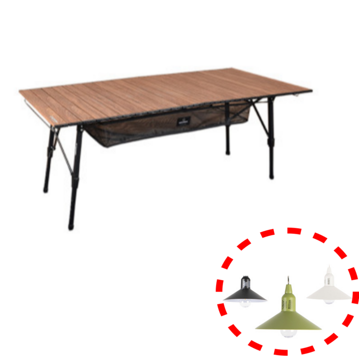 몬테라 마름 폴딩 롤테이블 XL  폴다운랜턴