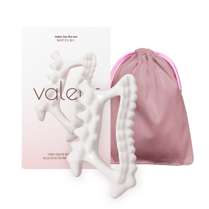 VALEUR 얼굴 목 두피 바디 림프절 지압 경락 마사지 세라믹 괄사, 화이트, 1개 VALEUR 얼굴 목 두피 바디 림프절 지압 경락 마사지 세라믹 괄사, 화이트, 1개