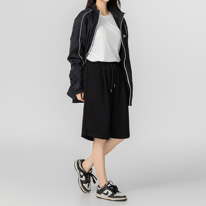 자체제작 어브라운 남녀공용 핀턱 와이드 버뮤다 트레이닝 반바지 팬츠