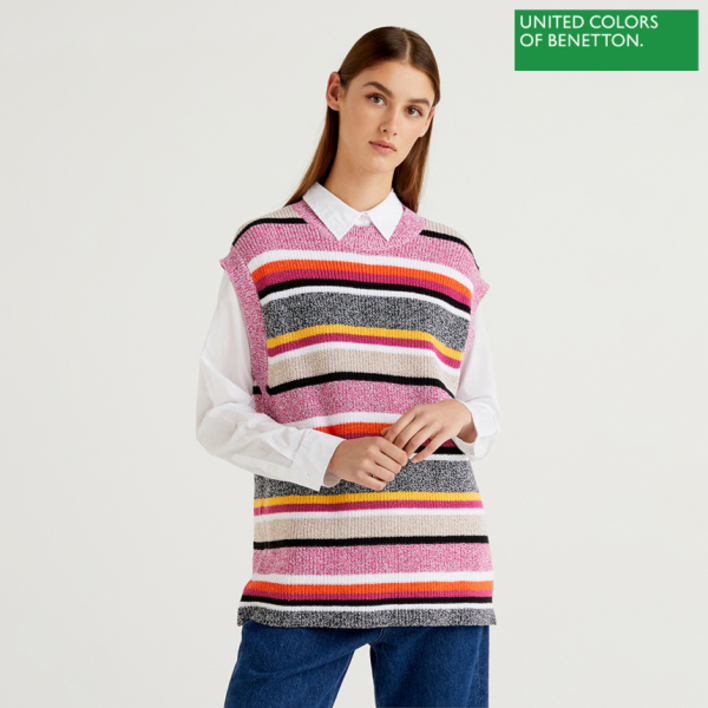 베네통 Loose fit knit vest 2F_1093E101Y_901 백화점 아울렛 한정수량 (4266558)