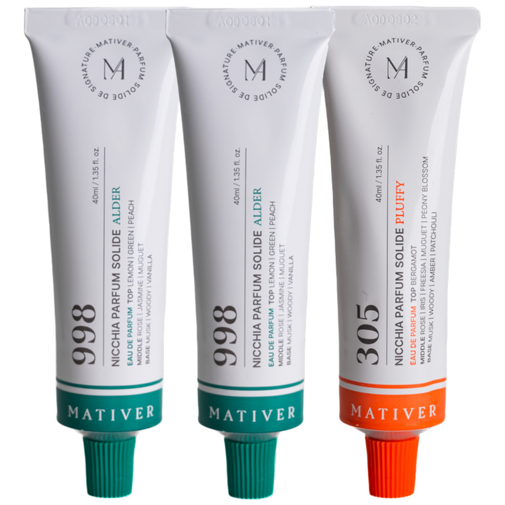핸드크림 겸용 향수 2+1 마티베르 승무원 고체향수 998+998(+305), 3개, 40ml