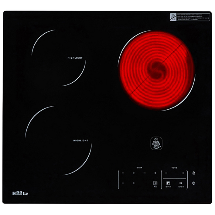 하츠 하이라이트 3구 빌트인 전기 쿡탑 매립형 EC-365CTS 전기레인지 전기렌지