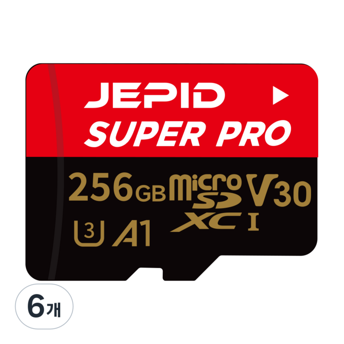 제피드 메모리카드 마이크로 SD카드 UHS-I, 6개, 256GB