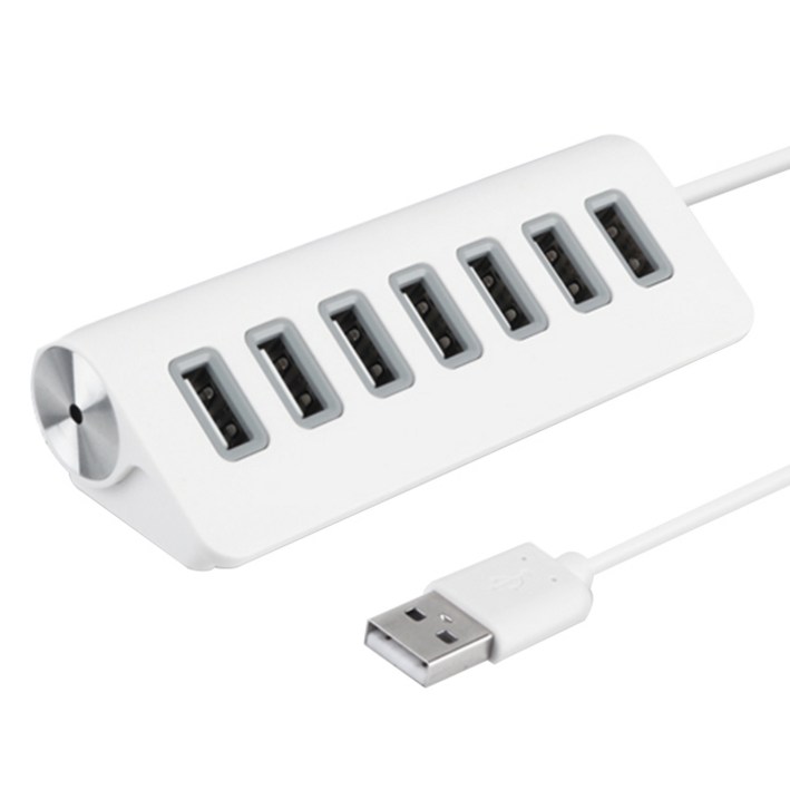 코시 뉴욕 7포트 USB 허브 UH3221, 화이트, 1개 코시 뉴욕 7포트 USB 허브 UH3221, 화이트, 1개