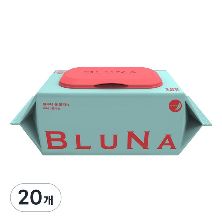 블루나 본 퓨어 저자극 물티슈 캡형