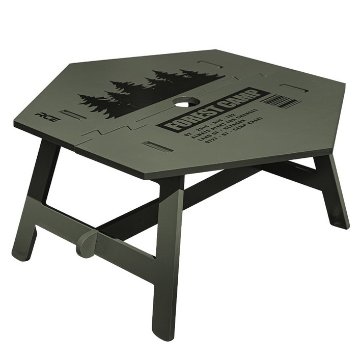 로티캠프 육각 화로대 접이식 캠핑 이너 테이블 PCTIN391K