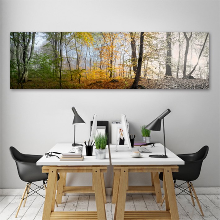 에이블밤부 파노라마 캔버스 대형액자 와이어형