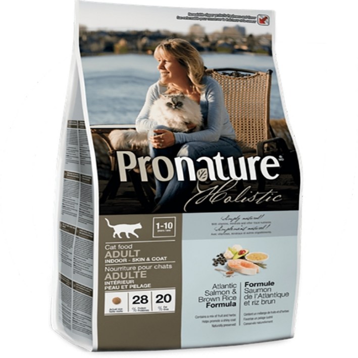 프로내이쳐 어덜트 홀리스틱 스킨앤 코트 고양이 건식사료, 연어, 5.44kg, 1개