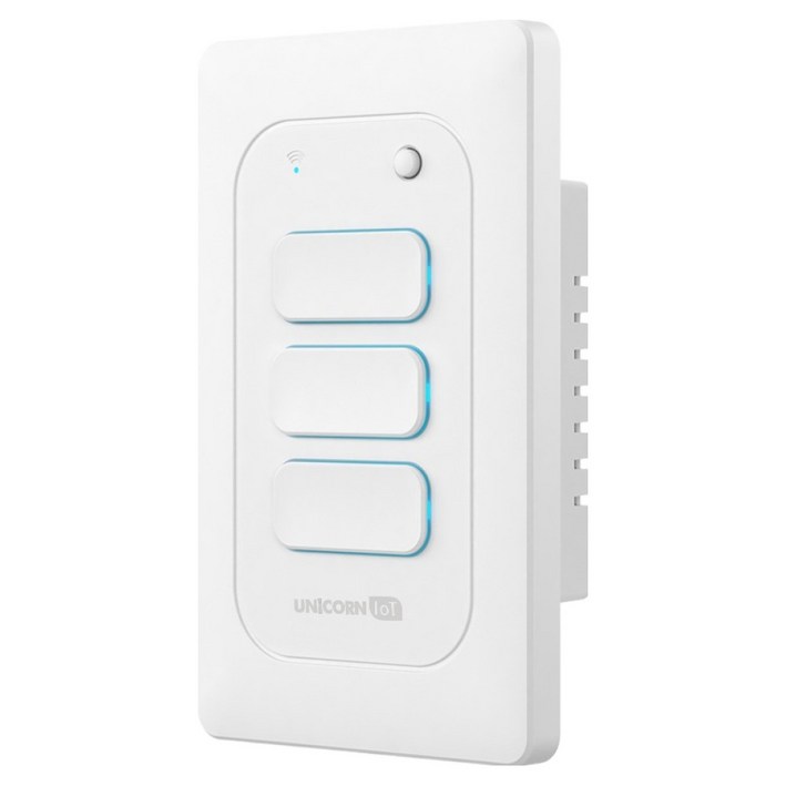 유니콘아이오티 WIFI방식 무선원격제어 스마트 벽스위치 3구 TS-SW