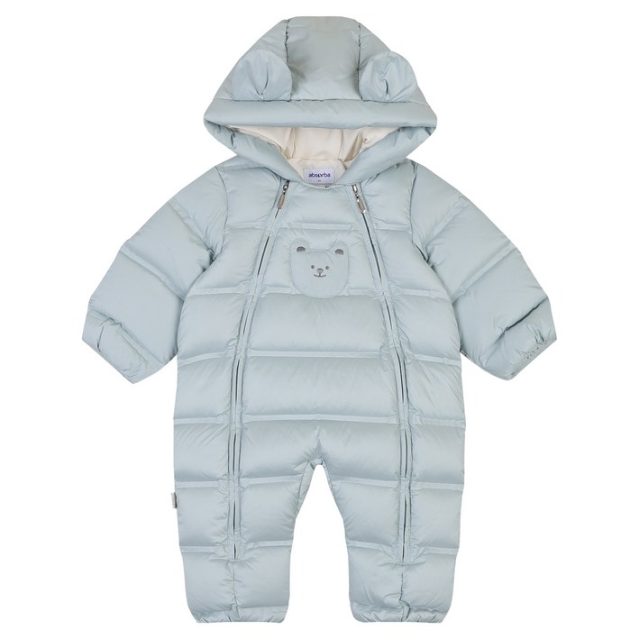 압소바 신생아용 브롱 심리스 다운 우주복