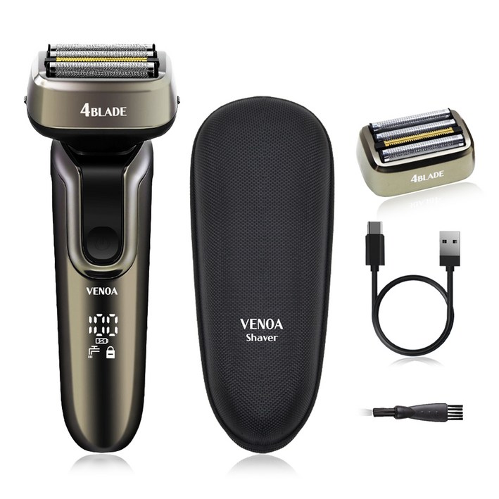 베노아 메탈릭 마스터 티타늄 코팅 전기면도기, VS-7500, 메탈실버