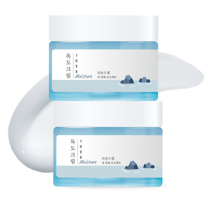 라운드랩 1025 독도 수분 크림, 50ml, 2개 라운드랩 1025 독도 수분 크림, 50ml, 2개
