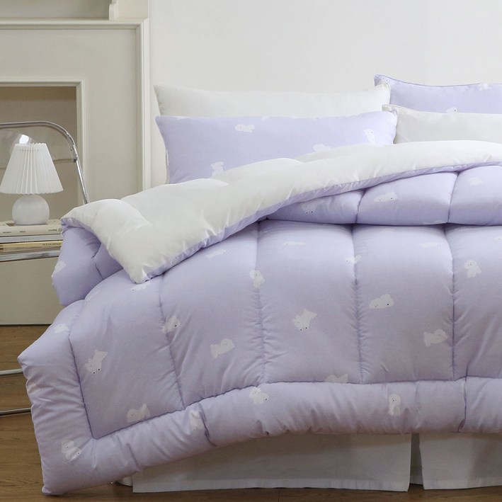 플로라침구 코지베어 차렵이불