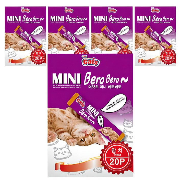 더캣츠 고양이 미니 베로베로 짜먹는 간식 20개입