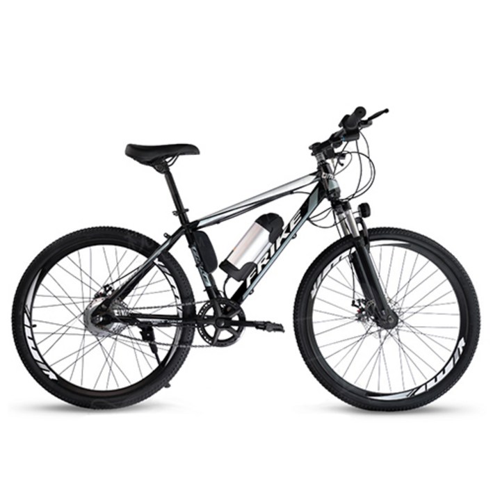 FRIKE 26인치 전기 산악자전거 리튬전지 36V 250W 5A PAS 스로틀 겸용 전기 자전거 MAX, 그레이