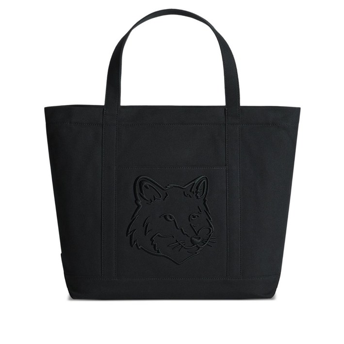 메종키츠네 라지 폭스 헤드 토트 백