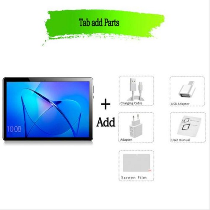 가성비태블릿 인강용태블릿 저렴한태블릿 미니태블릿  태블릿 10.1 인치 안드로이드 9.0 4GB RAM 64GB 3G 4G 휴대 옥타 코어 8 AI 속도 5000mAh 배터리