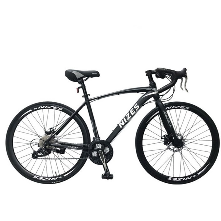 지멘스 자전거나이즈D 27단 드롭바 로드자전거 권장신장 150cm이상, 알로이40mm이중림 기계식브레이크 700C 출퇴근자전거, 매트블랙, 1개